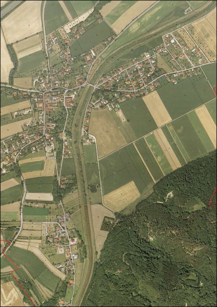 Bauplätze Melkfeldstrae - Lage-Luftfoto